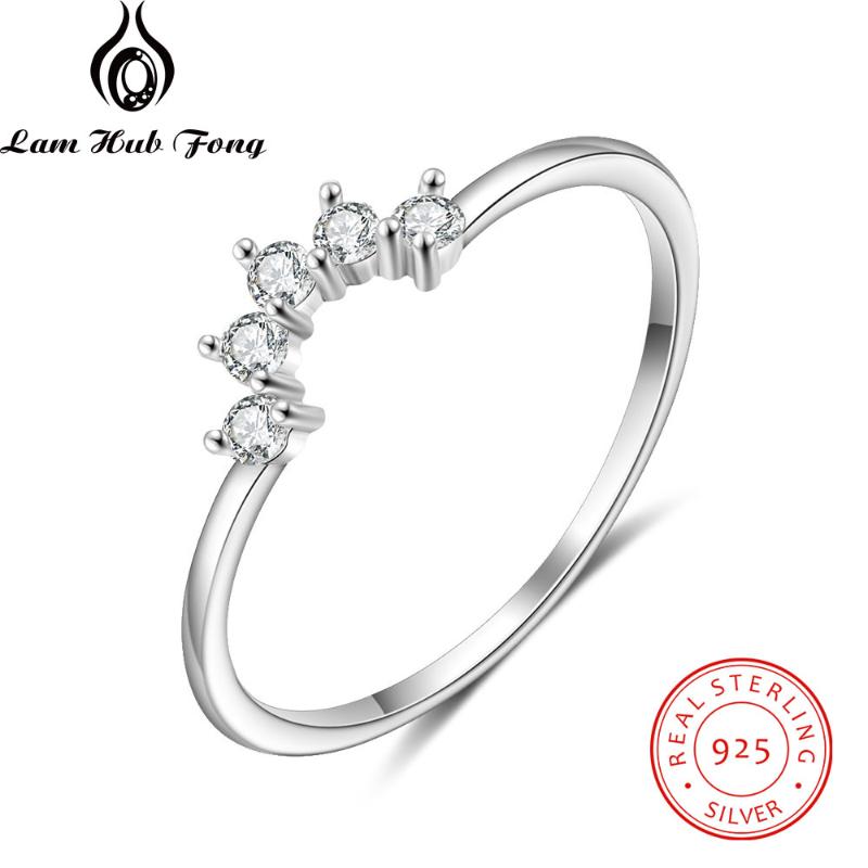 Cluster Rings Genuine 925 Sterling Silver For Women Simple Geometric Stackable Ring With Zircon Wedding Engagement Gift (Lam Hub Fong)
Cluster Rings Genuine 925 Sterling Silver For Women Simple Geometric Stackable Ring With Zircon Wedding Engagement Gift (Lam Hub Fong)