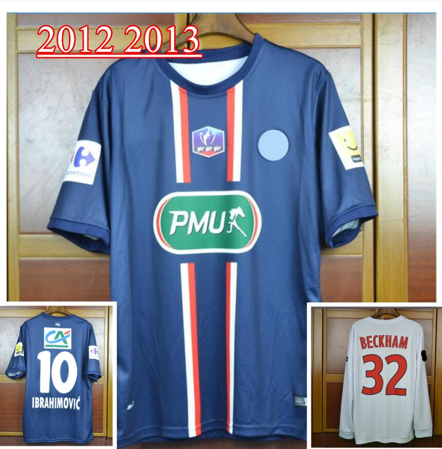 12 13 Zlatan Ibrahimovic paris David Beckham MENEZ T.SILVA MATUIDI VERRATTI Retro 2012 2013 Jersey Classic football Shirt Running Jerseys Running Wear, 12 13 home long 
12 13 Zlatan Ibrahimovic paris David Beckham MENEZ T.SILVA MATUIDI VERRATTI Retro 2012 2013 Jersey Classic football Shirt Running Jerseys Running Wear, 12 13 home long