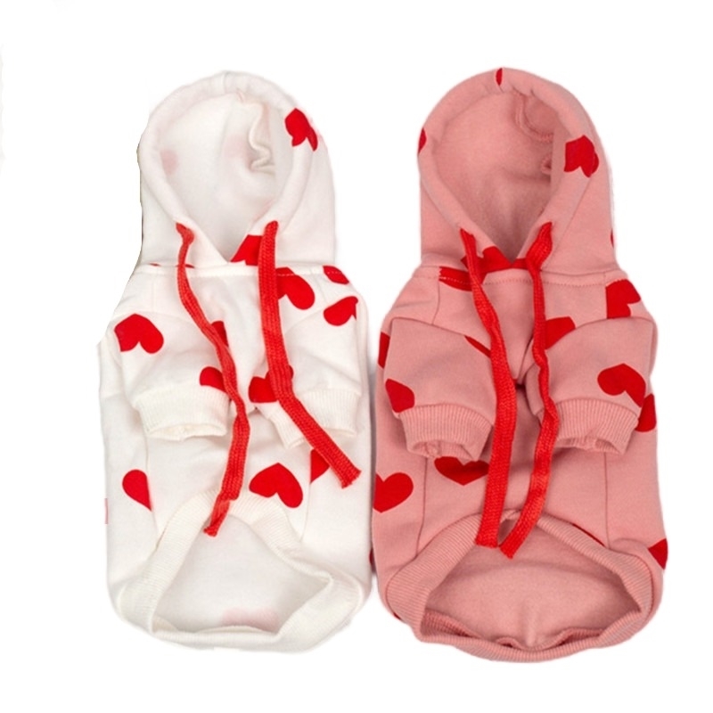 Cute Heart Dog Hoodie Sweatshirt Coat Autumn Winter Pet Dog Clothes Outfit Puppy Yorkie Costume Chihuahua Pomeranian Clothing 201114
Cute Heart Dog Hoodie Sweatshirt Coat Autumn Winter Pet Dog Clothes Outfit Puppy Yorkie Costume Chihuahua Pomeranian Clothing 201114