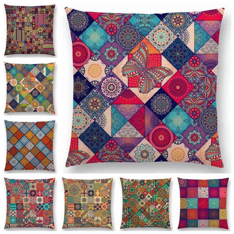 New Boho Paisley Mandala Decorative Pattern Flower Kaleidoscope Ethnic Geometry Mosaic Diamond Cushion Cover Sofa Pillow Case, A049017
New Boho Paisley Mandala Decorative Pattern Flower Kaleidoscope Ethnic Geometry Mosaic Diamond Cushion Cover Sofa Pillow Case, A049017