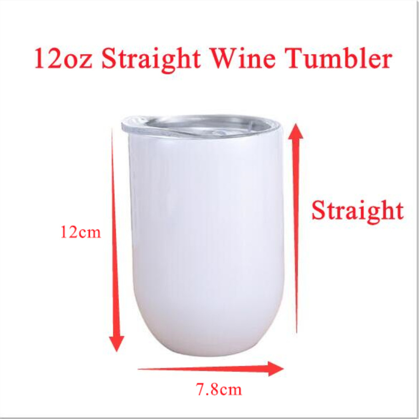12oz Sublimation Wine Tumblers Stainless Steel Egg Mugs Double Insulated Water Bottles Wine Drinking Cups Coffee Milk Glasses A12
12oz Sublimation Wine Tumblers Stainless Steel Egg Mugs Double Insulated Water Bottles Wine Drinking Cups Coffee Milk Glasses A12