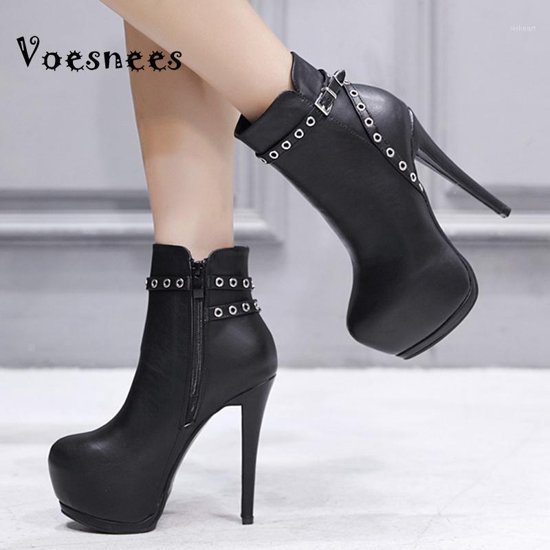 Voesnees Women's Boots Autumn and Wnter Fashion Stiletto 14cm Super High Heel Shoes Round Toe Platform Short Tube Boots1, Black
Voesnees Women's Boots Autumn and Wnter Fashion Stiletto 14cm Super High Heel Shoes Round Toe Platform Short Tube Boots1, Black