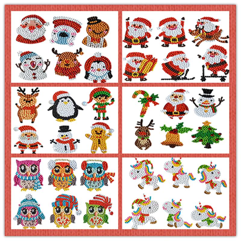 5D DIY Diamond Painting Christmas Stickers Kits for Kids Cartoon Diamond Embroidery Mosaic Sticker For Children's Houses
5D DIY Diamond Painting Christmas Stickers Kits for Kids Cartoon Diamond Embroidery Mosaic Sticker For Children's Houses