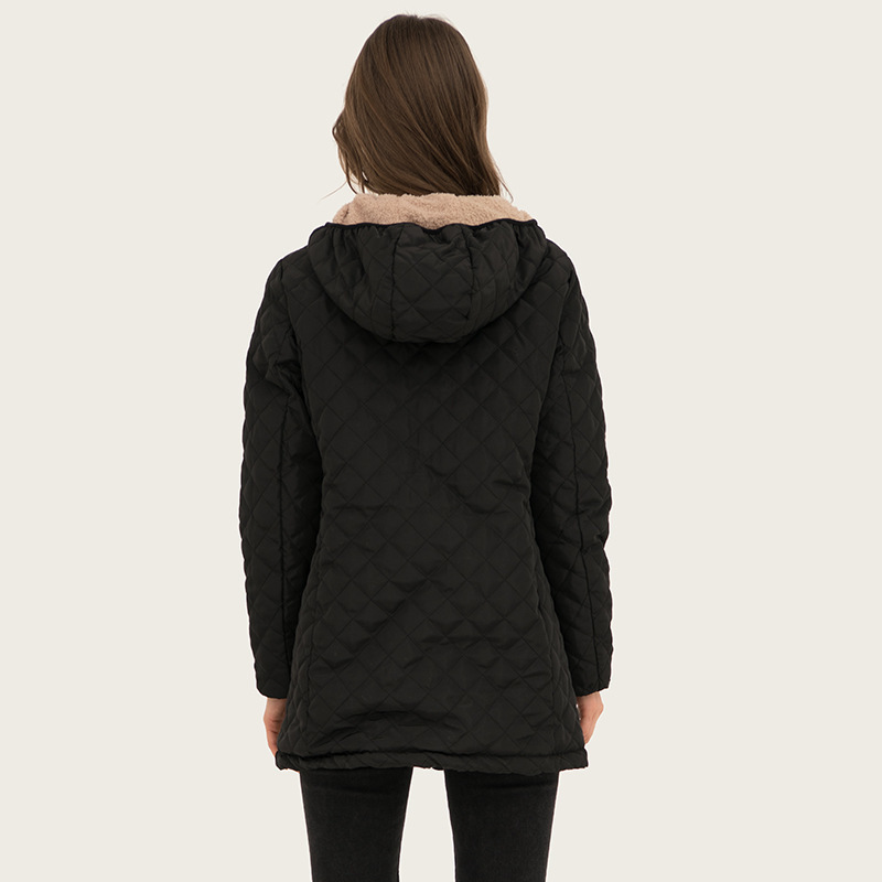 IEMUH Winter Down Parka Warm Long Cotton padded Jacket Female Coat Loose Plus Size 3XL Winter Jacket Women Stand Collar Outwear 201019