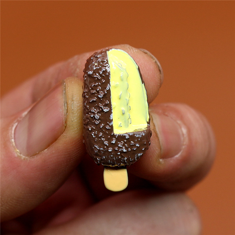 Cute Mini Shoe Charm Accessories Simulation Chocolate ice cream Shoe Decoration for sandal Kid's X-mas Gift