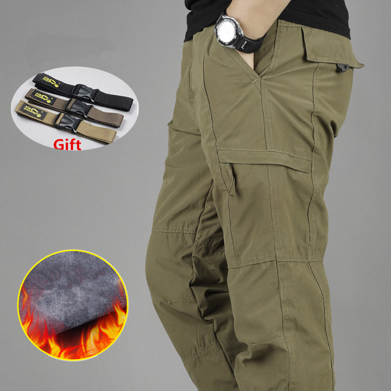 Men's Waterproof Cargo Pants Double Layer Winter Thicken Fleece Cargo Pants Casual Military Tactical Baggy Pants Warm Trousers 201110, Black
Men's Waterproof Cargo Pants Double Layer Winter Thicken Fleece Cargo Pants Casual Military Tactical Baggy Pants Warm Trousers 201110, Black