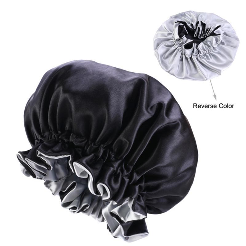 Women Hair Bonnet Waterproof Protective Shower Cap Elastic Band Bathing Reusable Spa Double Layer Extra Large Solid Salon Satin
Women Hair Bonnet Waterproof Protective Shower Cap Elastic Band Bathing Reusable Spa Double Layer Extra Large Solid Salon Satin