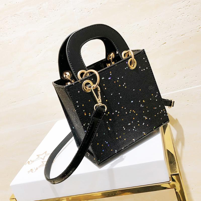 Tote Bag High Quality Patent Leather Sequin Handbags For Women Designer Bling Flash Purse Shoulder Messenger Bag, Black
Tote Bag High Quality Patent Leather Sequin Handbags For Women Designer Bling Flash Purse Shoulder Messenger Bag, Black