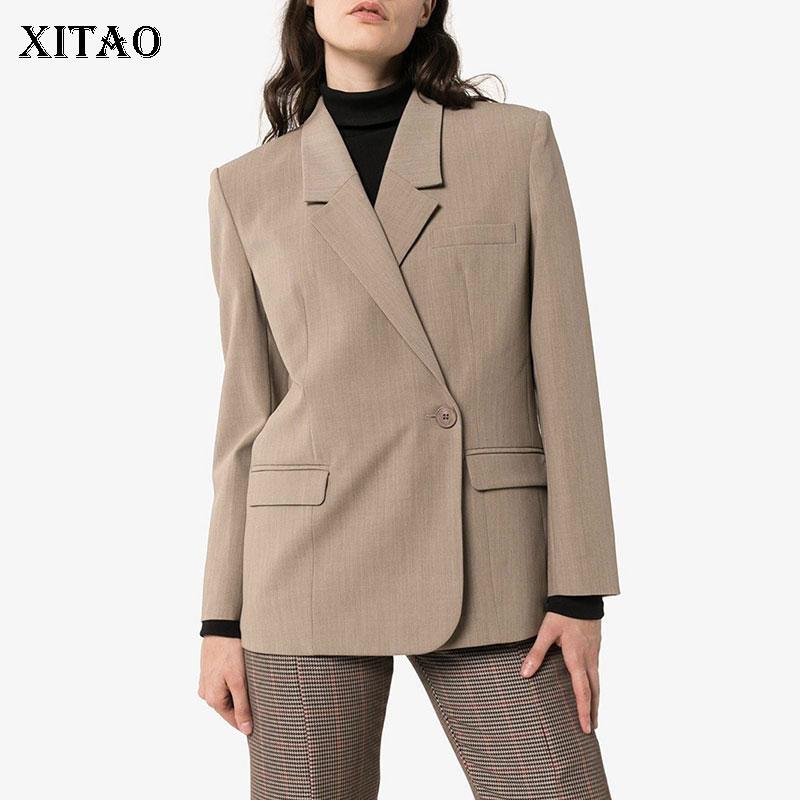 XITAO Casual Blazer Women Tide Fashion New Style Notched Collar Long Sleeve Single Button Pocket Match All Solid Color ZY3775, See picture zy3775
XITAO Casual Blazer Women Tide Fashion New Style Notched Collar Long Sleeve Single Button Pocket Match All Solid Color ZY3775, See picture zy3775