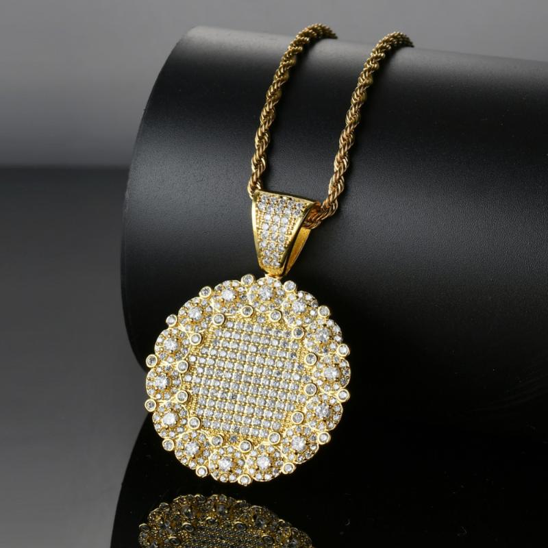 Bling bling Jewelry Sunflower Pendant Copper Micro pave with CZ stones Necklace for men and women CN024
Bling bling Jewelry Sunflower Pendant Copper Micro pave with CZ stones Necklace for men and women CN024
