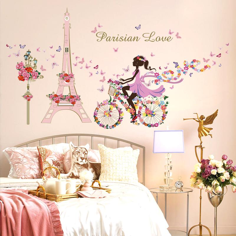 Flowers Fairy Butterfly Paris Effel Tower Wall Stickers Girls Room Decoration Diy Home Decals Mural Art Parisian Love
Flowers Fairy Butterfly Paris Effel Tower Wall Stickers Girls Room Decoration Diy Home Decals Mural Art Parisian Love