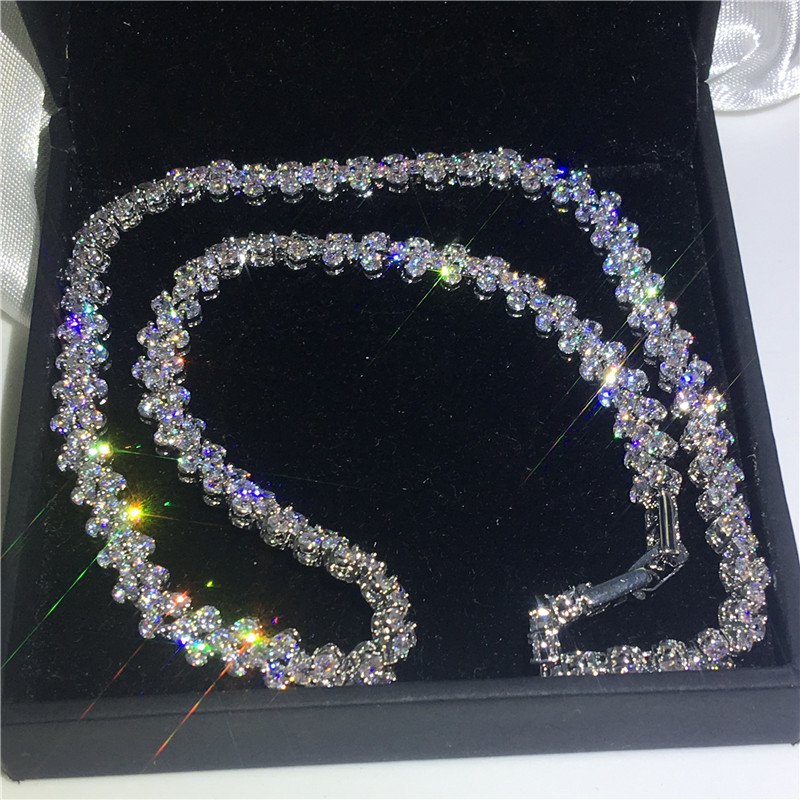 Fashion Romantic Roma Necklace White Gold Filled 5A cz Evening Party necklaces for Women Bridal Wedding Accessories Jewelry, Black
Fashion Romantic Roma Necklace White Gold Filled 5A cz Evening Party necklaces for Women Bridal Wedding Accessories Jewelry, Black