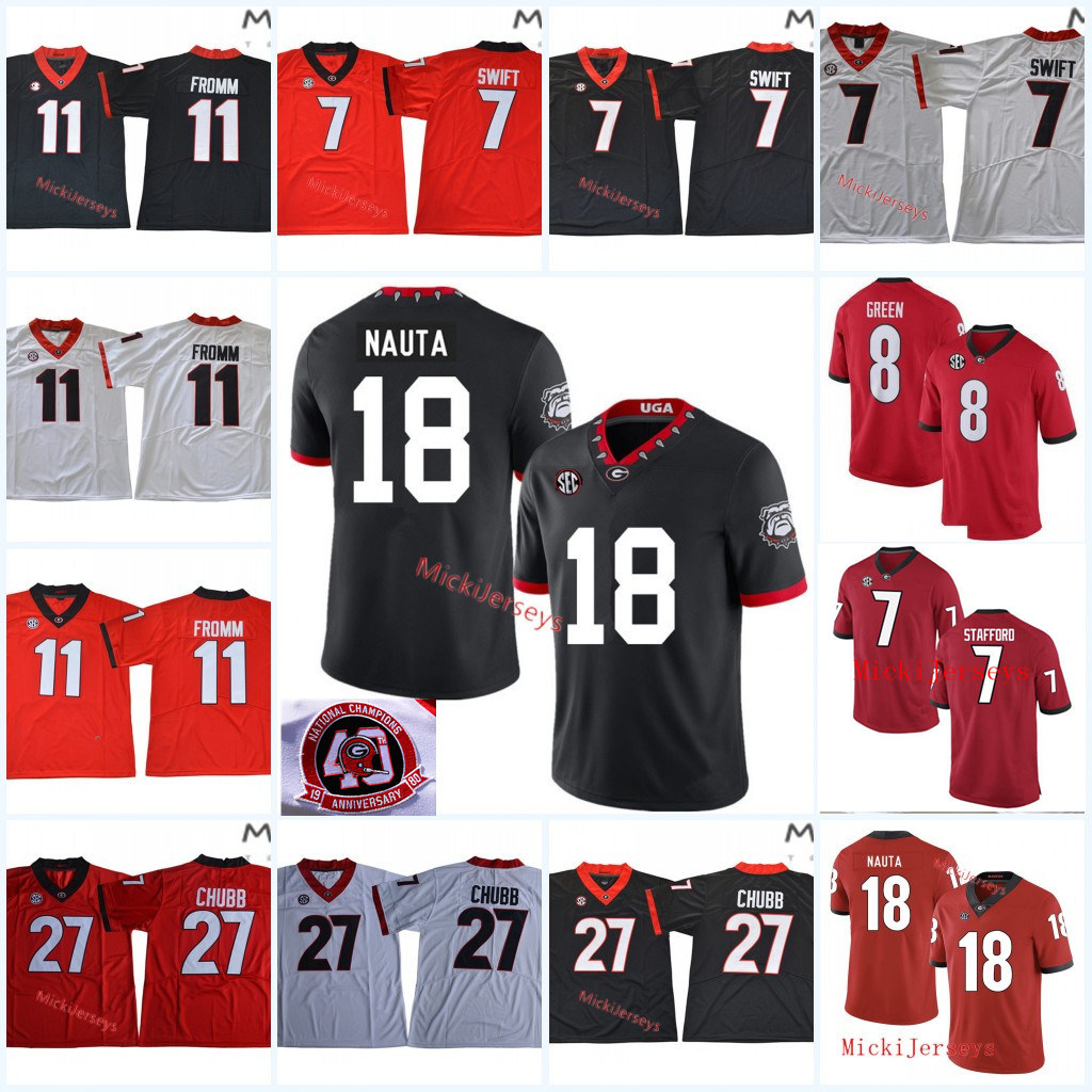 Mens Georgia Bulldogs Nick Chubb Football Jersey 8 A. J. Green 11 Jake Fromm 18 Isaac Nauta 7 DAndre Swift Matthew Stafford Georgia Jersey
Mens Georgia Bulldogs Nick Chubb Football Jersey 8 A. J. Green 11 Jake Fromm 18 Isaac Nauta 7 DAndre Swift Matthew Stafford Georgia Jersey