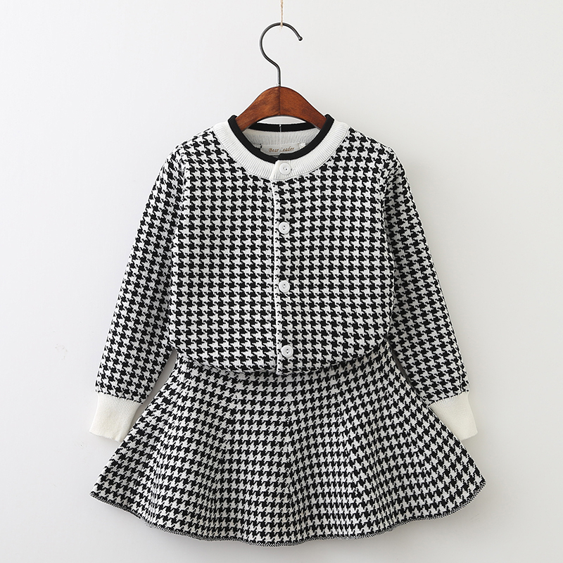 Kids' 2-Piece Knitwear Set: Long Sleeve Bow Tie Cute Children's Clothes Outfit dh910320090