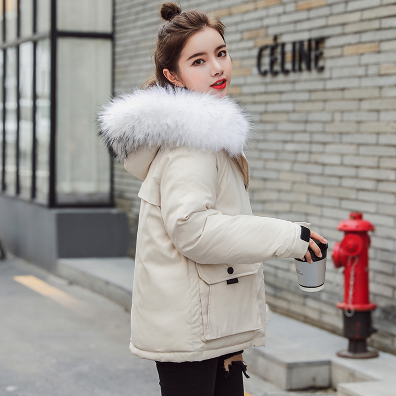 Winter Parkas coats 2019 warm winter Parkas hooded fur collar thick winter women's jacket 25 degree snow coat Jackets female T200116