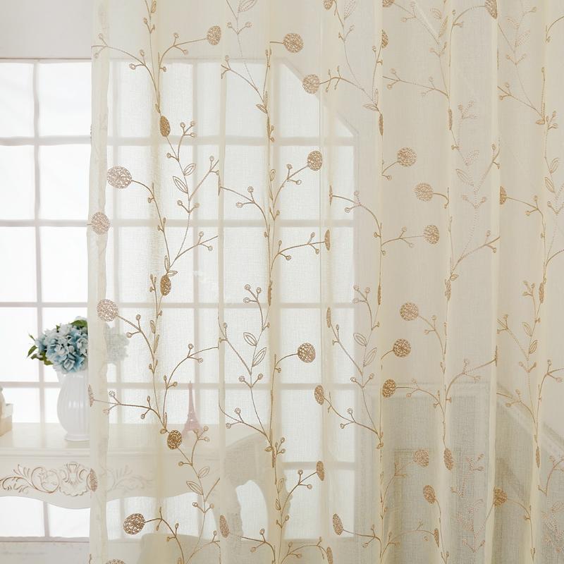 High level European and American style 100% poly embroidered curtains for living room , bed room and children rooms tulle, White
High level European and American style 100% poly embroidered curtains for living room , bed room and children rooms tulle, White