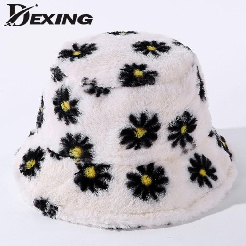 Faux Fur Daisy Bucket Hat for Womens Winter Hats Thick Warm Hat Lady Girls Korea Panama Outdoor Travel Velvet Fisherman, Black
Faux Fur Daisy Bucket Hat for Womens Winter Hats Thick Warm Hat Lady Girls Korea Panama Outdoor Travel Velvet Fisherman, Black