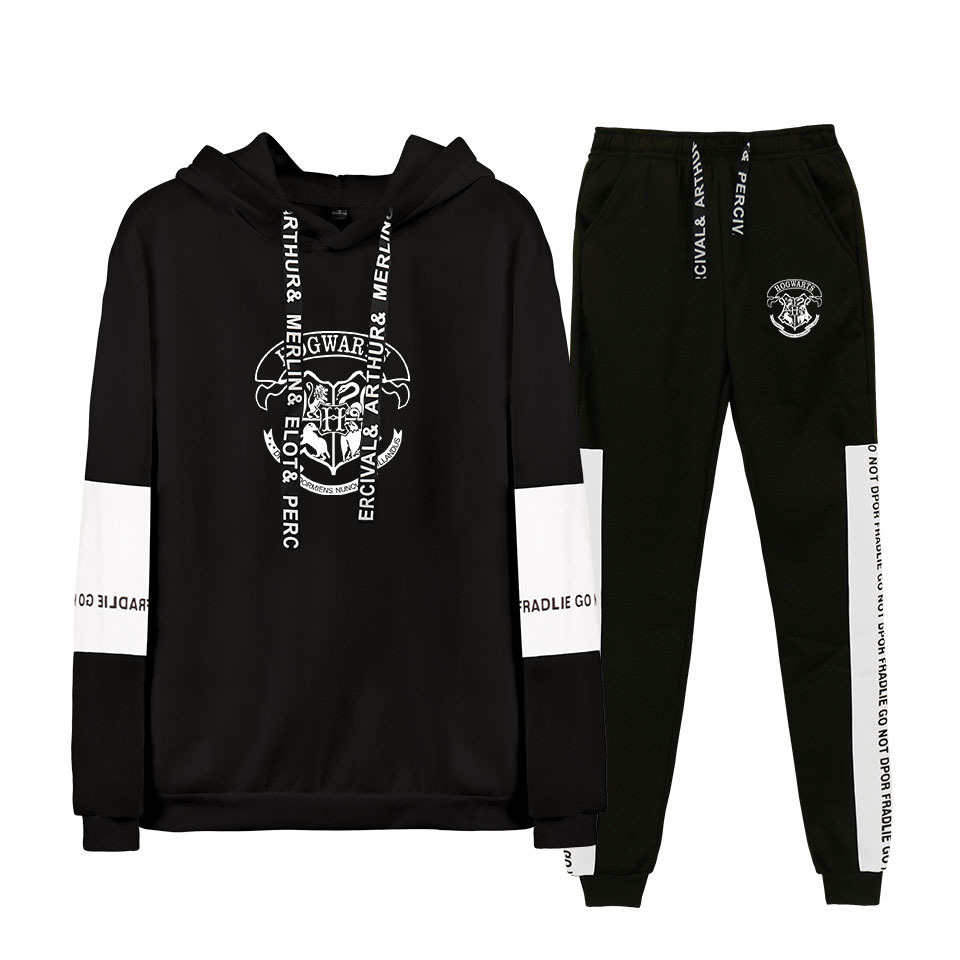 Hogwarts Print Tracksuit ladies 2 Piece Set Hoodies+Pants Sportwear Women's Sports Suit men's Hooded Sweatshirt Set Clothes, White
Hogwarts Print Tracksuit ladies 2 Piece Set Hoodies+Pants Sportwear Women's Sports Suit men's Hooded Sweatshirt Set Clothes, White