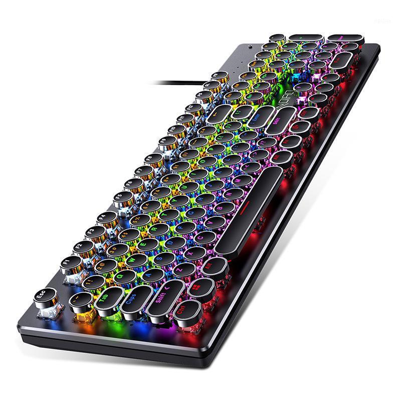 Mechanical Keyboard Electroplating Punk Gaming Keyboard 104 Keys Blue/Black/ Switch Backlight Wired For Game Laptop1
Mechanical Keyboard Electroplating Punk Gaming Keyboard 104 Keys Blue/Black/ Switch Backlight Wired For Game Laptop1