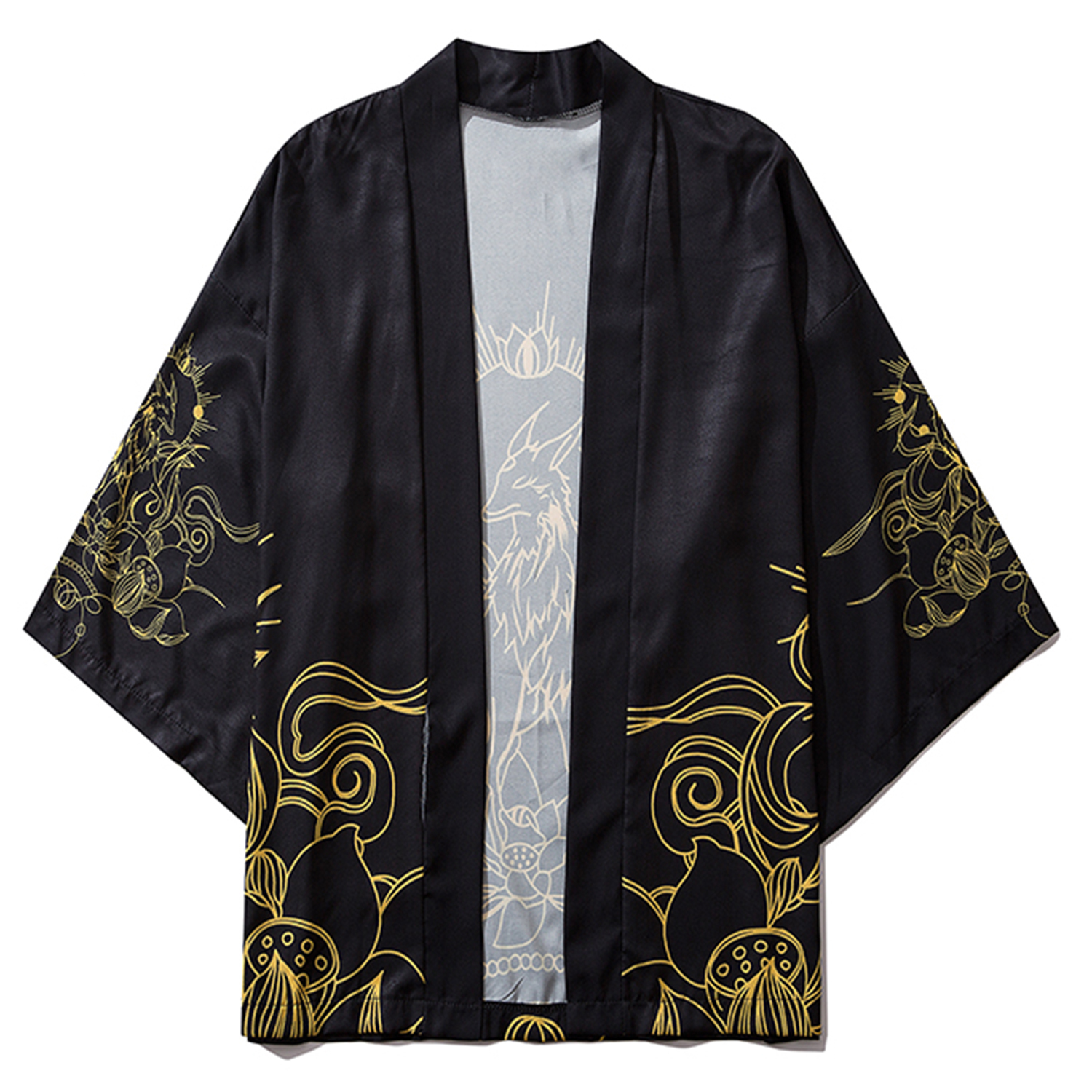 2021 New Aelfric Eden Fairy Fox Print Shirts Coats Hip Hop Mens Japanese Kimono Jackets Streetwear Open Front Jacket Unr9, Black
2021 New Aelfric Eden Fairy Fox Print Shirts Coats Hip Hop Mens Japanese Kimono Jackets Streetwear Open Front Jacket Unr9, Black