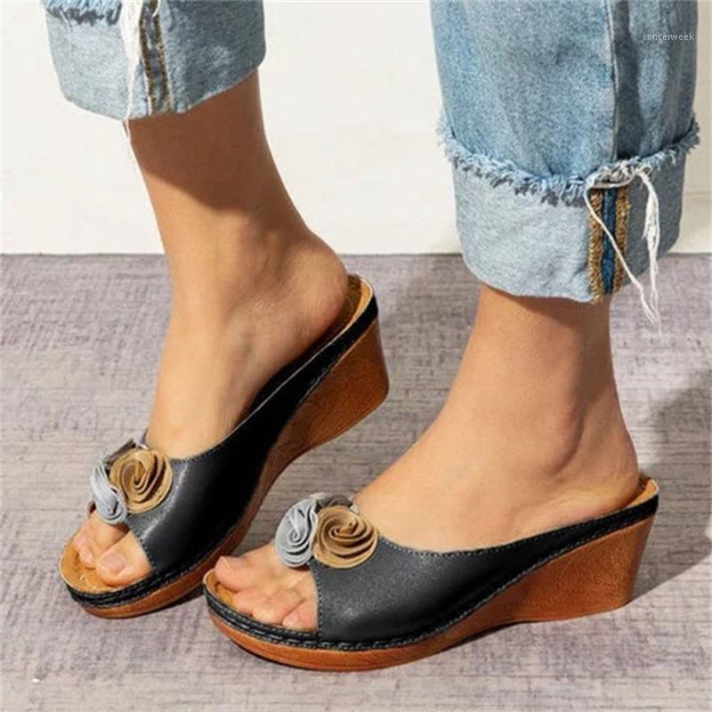 Flower Slippers Women 2020 Summer Beach Wedges Sandals Retro Mother Shoes Peep Toe High Heels Women Slippers Plus Size 35-431, Blue
Flower Slippers Women 2020 Summer Beach Wedges Sandals Retro Mother Shoes Peep Toe High Heels Women Slippers Plus Size 35-431, Blue
