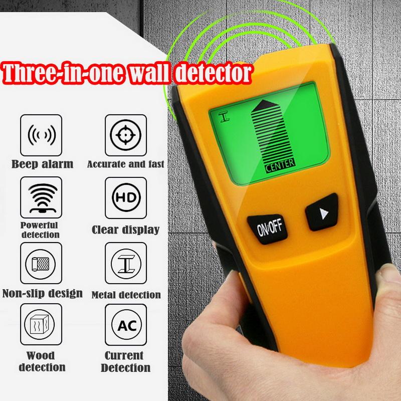 Wall Detector 3 In 1 Metal Detector Find Metal Wood Studs AC Voltage Live Wire Detect Wall Scanner Electric Box Finder 1Pcs
Wall Detector 3 In 1 Metal Detector Find Metal Wood Studs AC Voltage Live Wire Detect Wall Scanner Electric Box Finder 1Pcs