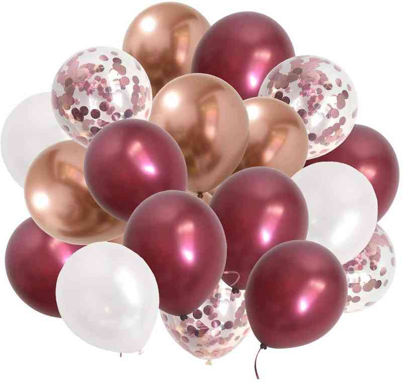 Burgundy Confetti Balloons Metallic Maroon - Wine Color Balloons for Wedding Bridal Shower Birthday Anniversary Party Decoration W220216
Burgundy Confetti Balloons Metallic Maroon - Wine Color Balloons for Wedding Bridal Shower Birthday Anniversary Party Decoration W220216