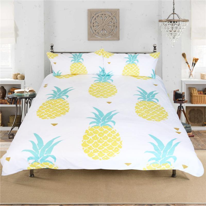 Sweet pineapple Printed Bedding Sets,Duvet Cover Set&Pillowcase,Quilt Cover Bedclothes Home Bedroom Decor Bed Set1, As pic
Sweet pineapple Printed Bedding Sets,Duvet Cover Set&Pillowcase,Quilt Cover Bedclothes Home Bedroom Decor Bed Set1, As pic