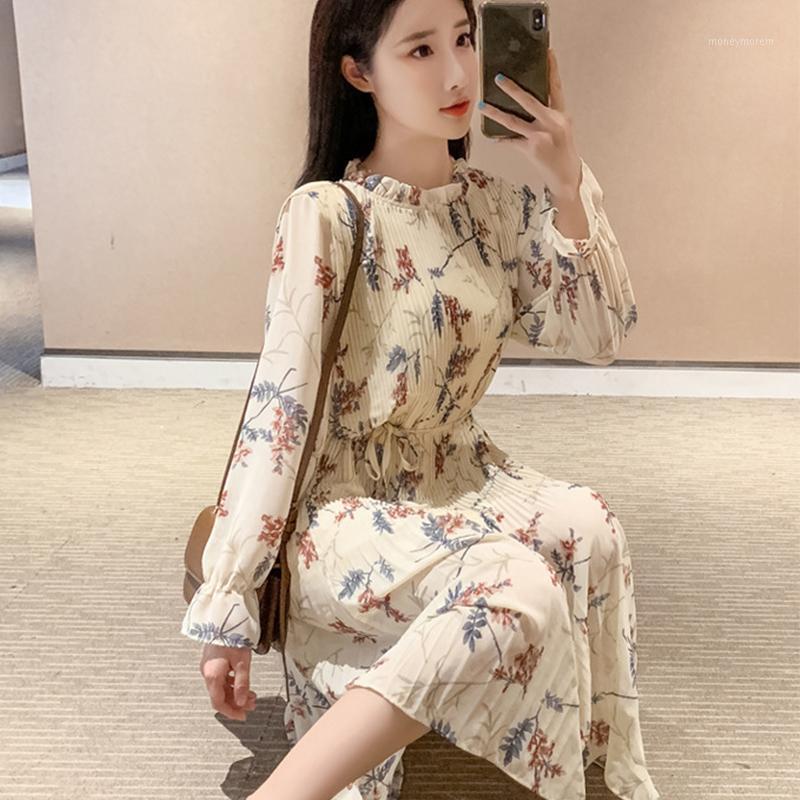 Spring Floral Print Women Dress Lace Up Female Pleated Dress Summer Party Midi Chiffon Vestidos femme 20211, White
Spring Floral Print Women Dress Lace Up Female Pleated Dress Summer Party Midi Chiffon Vestidos femme 20211, White