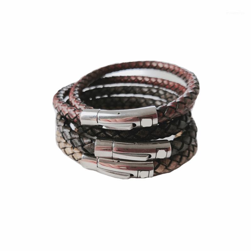 Vintage 2 Layer Leather Bracelet For Men Women Stainless Steel Magnetic Buckle Handmade Black Brown Buddha Leather Bracelet 0441
Vintage 2 Layer Leather Bracelet For Men Women Stainless Steel Magnetic Buckle Handmade Black Brown Buddha Leather Bracelet 0441