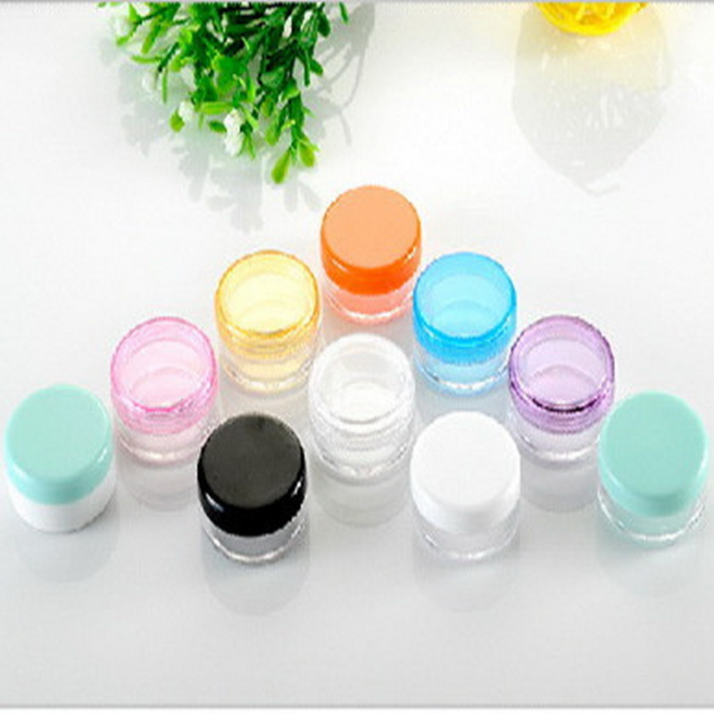100pcs/lot 3g Multicolour PS Lid Cosmetic Empty Jar Pot Makeup Face Cream Container Bottle Plastic Round Sample
100pcs/lot 3g Multicolour PS Lid Cosmetic Empty Jar Pot Makeup Face Cream Container Bottle Plastic Round Sample