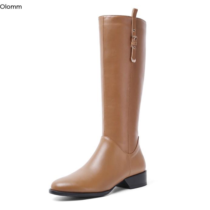 Olomm New Women Winter Leather Mid Calf Boots Square Low Heels Boots Round Toe Brown Black Party Shoes Women Plus US Size 4-10.5, D1847 black
Olomm New Women Winter Leather Mid Calf Boots Square Low Heels Boots Round Toe Brown Black Party Shoes Women Plus US Size 4-10.5, D1847 black