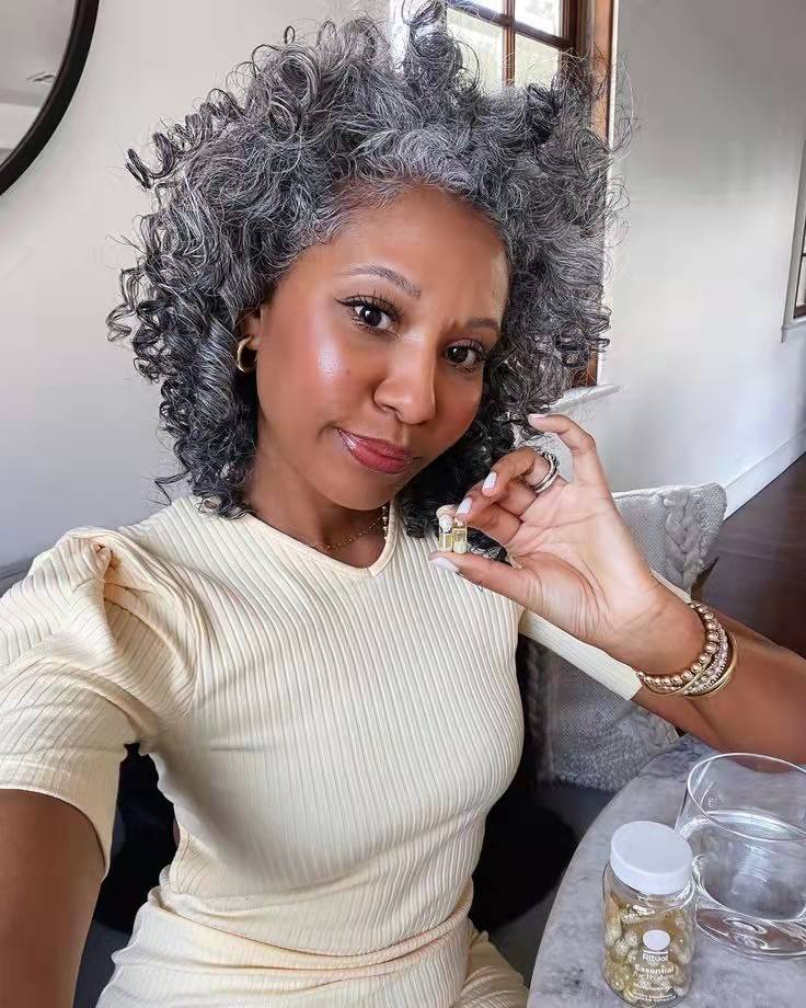 Grey wrap around ponytail hairpiece deep curly salt and pepper natural gray human hair pony tail fashion new 120g 140g 14inch 1pcs