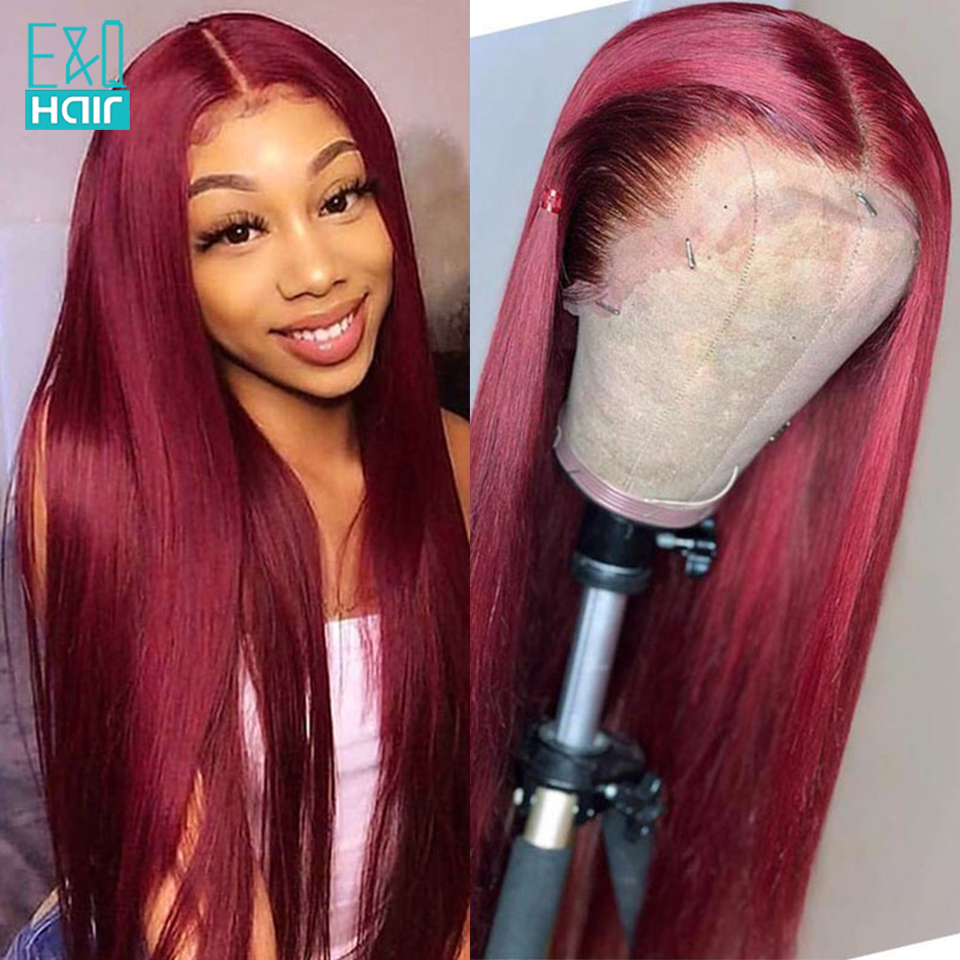Transparent Lace Wigs 99J Colored Part Lace Front Human Hair Wigs For Black Women Brazilan Remy Straight Front Wig 180%, 130 density
Transparent Lace Wigs 99J Colored Part Lace Front Human Hair Wigs For Black Women Brazilan Remy Straight Front Wig 180%, 130 density