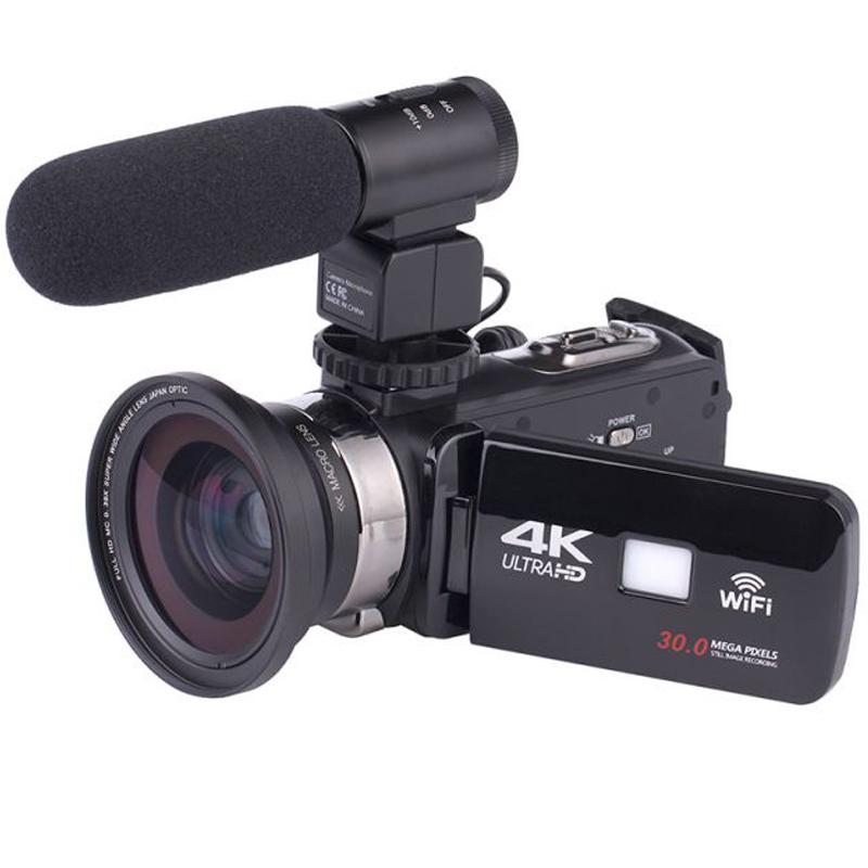 4K WiFi Camera 16X Zoom Digital Video Camcorder Wide Angle Lens Professional Handheld DV Night Shooting with Microphone
4K WiFi Camera 16X Zoom Digital Video Camcorder Wide Angle Lens Professional Handheld DV Night Shooting with Microphone