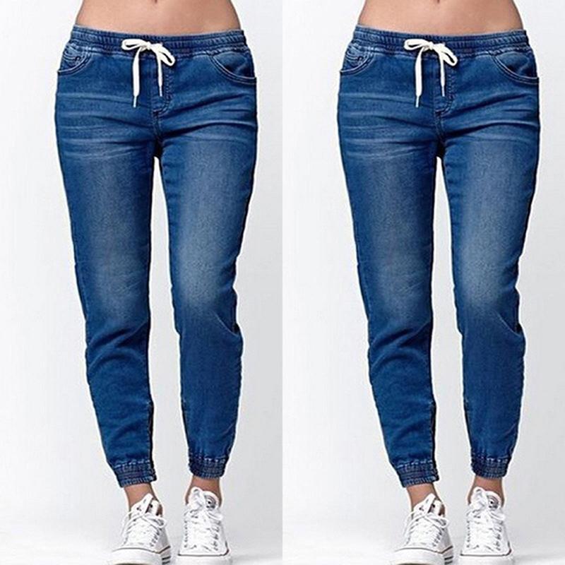 Women Summer Skinny Jeans Hip Hop Middle Waist Ladies Lantern Jeans Women Fashion Casual Drawstring Pants, Black
Women Summer Skinny Jeans Hip Hop Middle Waist Ladies Lantern Jeans Women Fashion Casual Drawstring Pants, Black