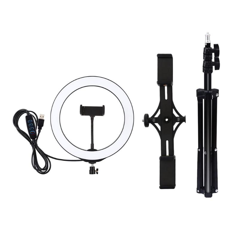 RGB Dimmable LED Ring Photography Light Selfie Fill Light +Double-position Crossbar Bracket Photography Tripod
RGB Dimmable LED Ring Photography Light Selfie Fill Light +Double-position Crossbar Bracket Photography Tripod