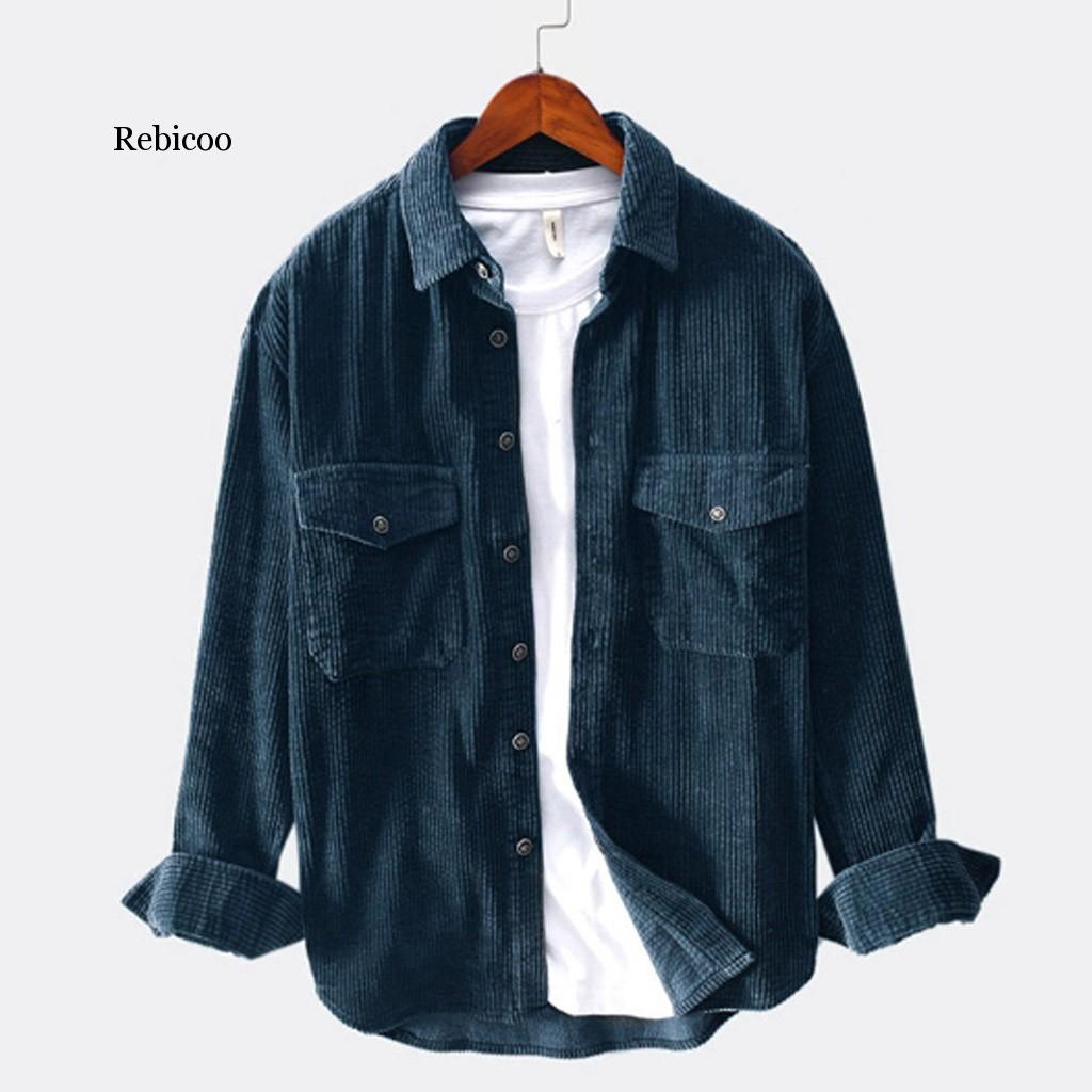 Rebicoo shirt men laple autumn winter tops Long Sleeve mens shirts casual slim fit camisa hombre, Beige
Rebicoo shirt men laple autumn winter tops Long Sleeve mens shirts casual slim fit camisa hombre, Beige