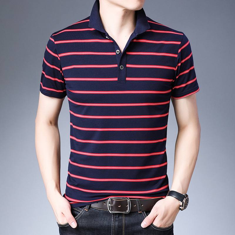 2021 New Summer Short Sleeves Harajuku Korea Fashion Striped Polo Shirts Men's Top Tees Clothes Ybxh, Fm518 2
2021 New Summer Short Sleeves Harajuku Korea Fashion Striped Polo Shirts Men's Top Tees Clothes Ybxh, Fm518 2