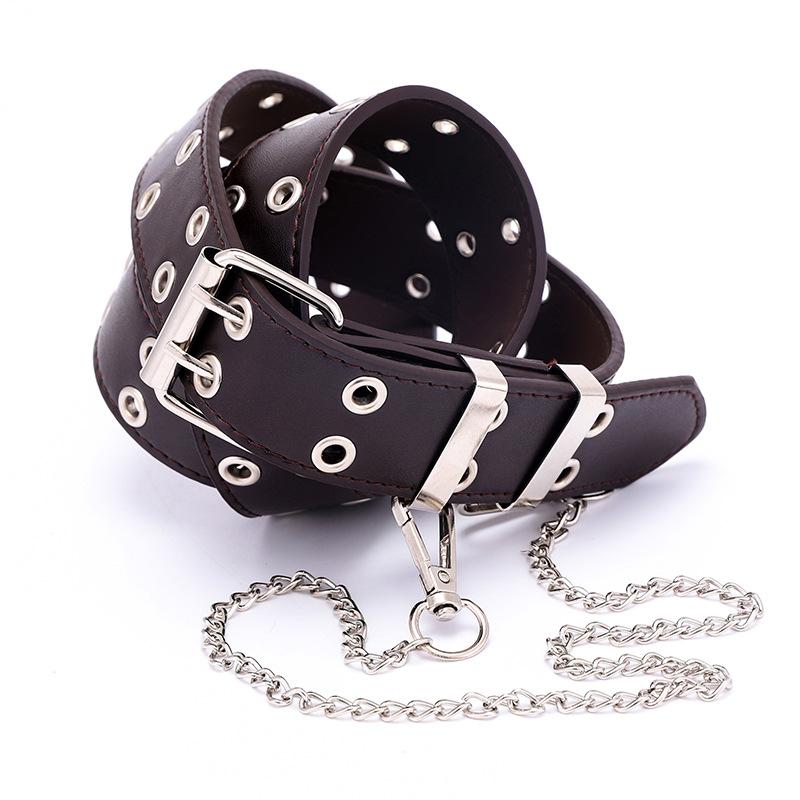 2020 Black Pink White Women Belt Leather Punk Pin Buckle Jeans Waist Belt Chain Grommet Eyelet Female Belts for Women
2020 Black Pink White Women Belt Leather Punk Pin Buckle Jeans Waist Belt Chain Grommet Eyelet Female Belts for Women