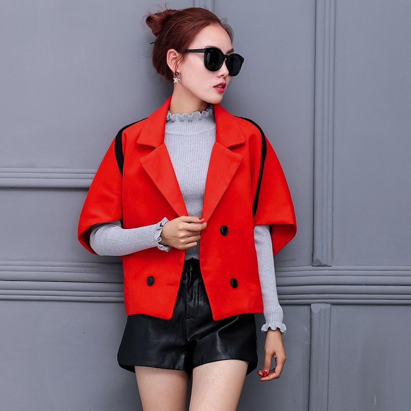 Vintage Women Short Wool Blend Coat Batwing Sleeve Cashmere Jacket Cloak Ladies Cloak, Gold
Vintage Women Short Wool Blend Coat Batwing Sleeve Cashmere Jacket Cloak Ladies Cloak, Gold