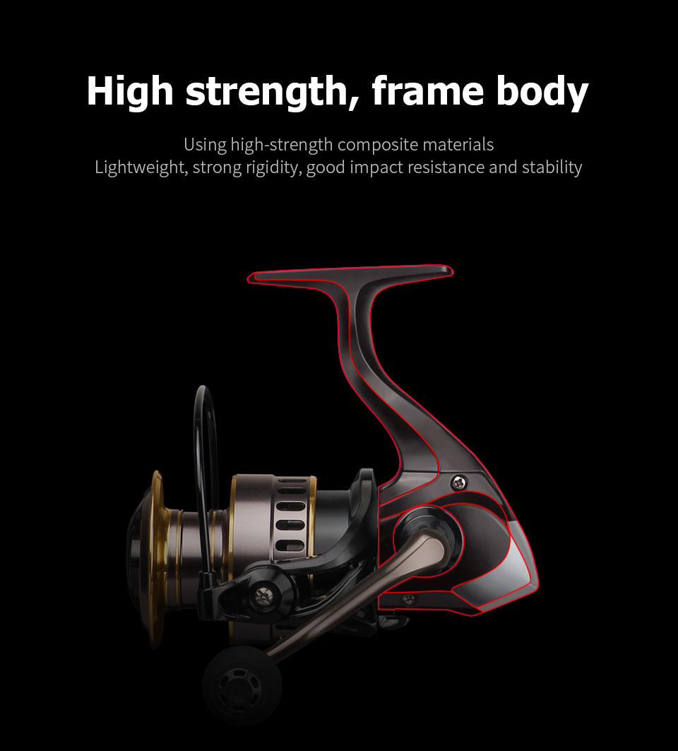 Salwater Fishing Spinning Reel HE5007000 Max Drag 10kg 5 21 Metal ball Grip Spool For Carp Pesca269i