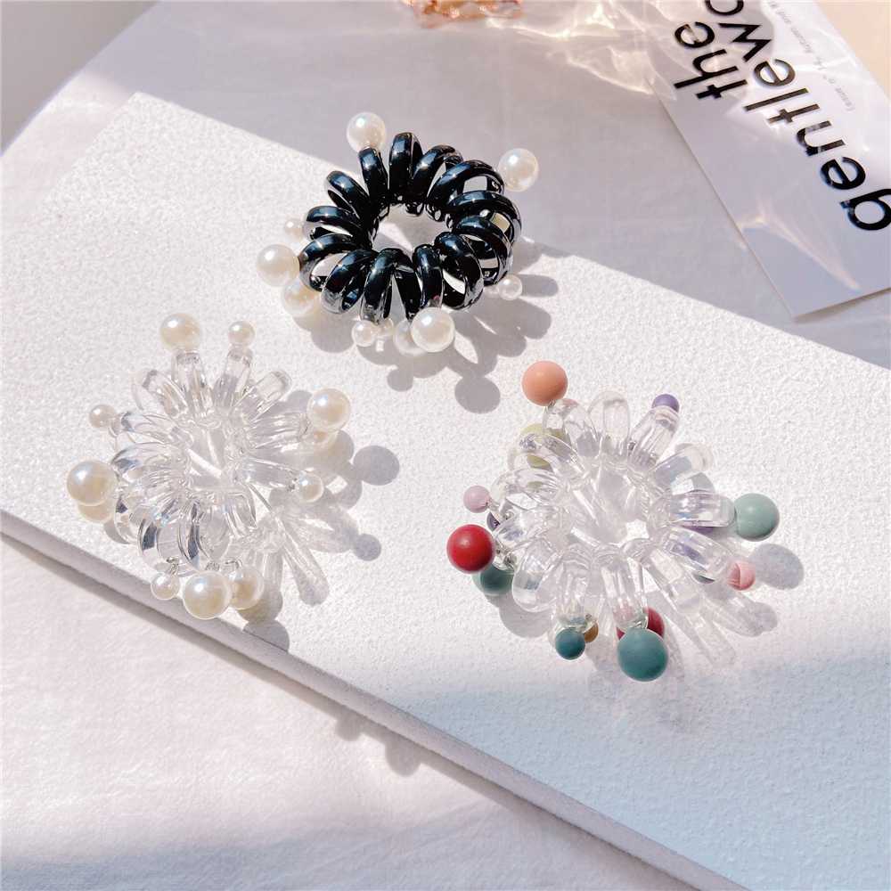 3pcs/set Transparent Elastic Rubber Bands White Colorful Seamless Pearl Head Ring Simple tie head Rubber Band Hair Accessories
3pcs/set Transparent Elastic Rubber Bands White Colorful Seamless Pearl Head Ring Simple tie head Rubber Band Hair Accessories