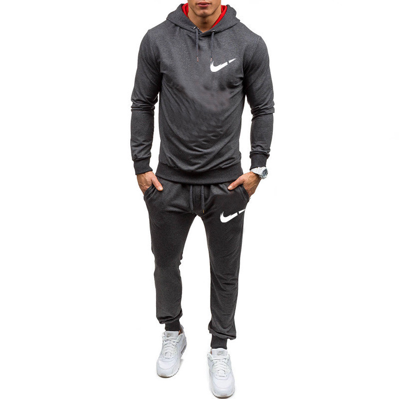 New Men Casual TracksuSportswear Hoodies Pants Set Spring Track Suit Clothes Casual Tracksuit Men Sweatshirts Coats Male Joggers Streetwear, Gray
New Men Casual TracksuSportswear Hoodies Pants Set Spring Track Suit Clothes Casual Tracksuit Men Sweatshirts Coats Male Joggers Streetwear, Gray