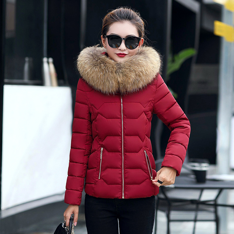 Winter Jacket Women Faux Fur Hooded Parka Coats Female Long Sleeve Thick Warm Snow Wear Jacket Coat Mujer Quilted Tops 201026
