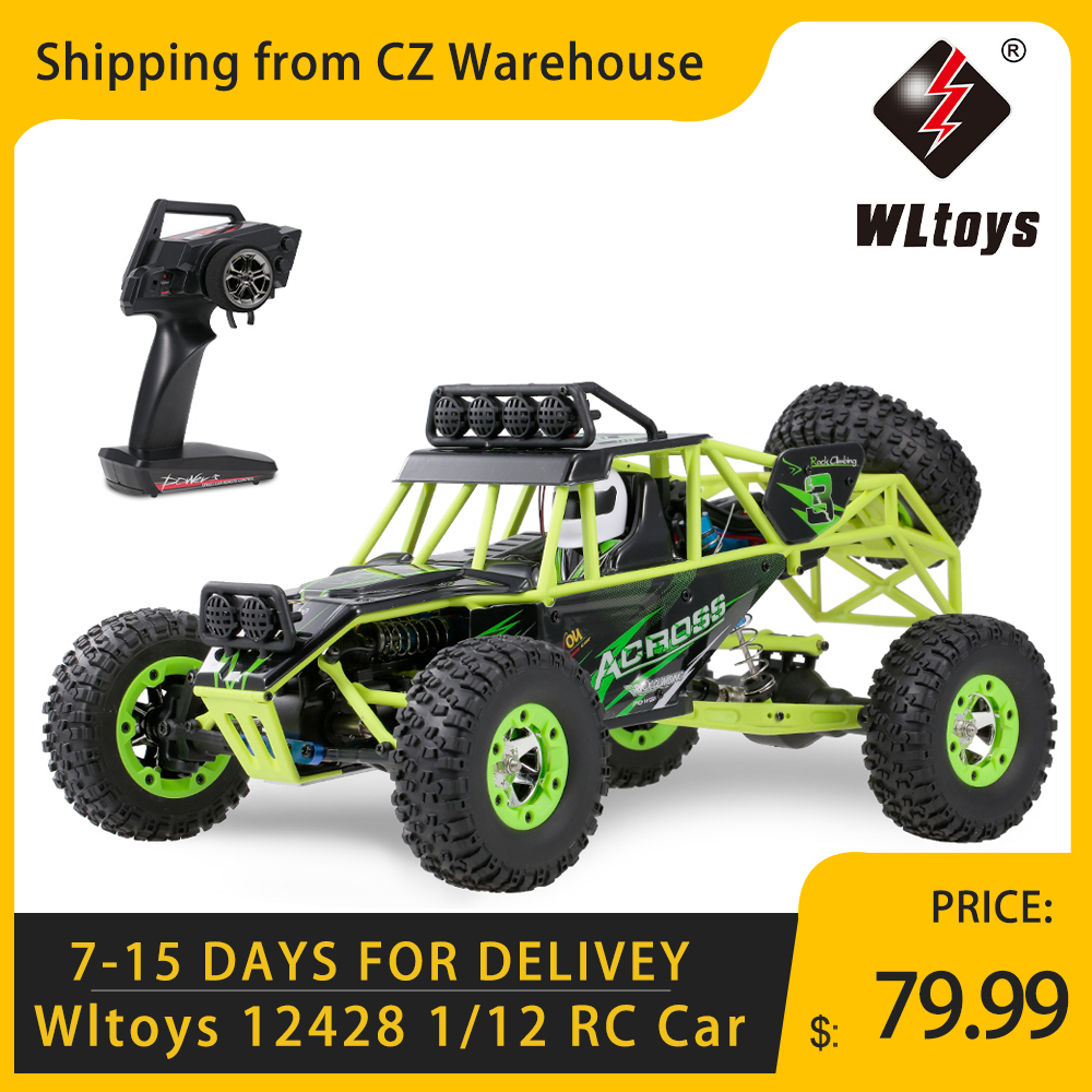 12428 1/12 RC Car 2.4G 4WD Electric Brushed Racing Crawler RTR 50km/h High Speed RC Off-road Car Remote Control Car Toys
12428 1/12 RC Car 2.4G 4WD Electric Brushed Racing Crawler RTR 50km/h High Speed RC Off-road Car Remote Control Car Toys