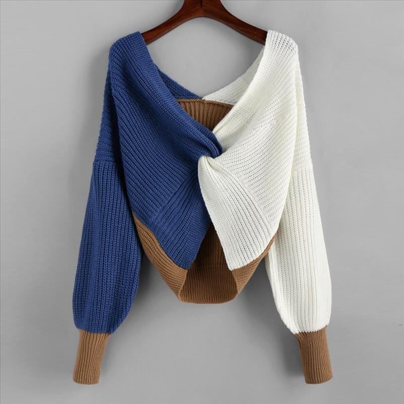 2021 Newly Blouses Women Top Casual Splice V Neck Pullover Loose Sweater Jumper Tops Knitwear Blouse Plus Size Blouse Femme, White
2021 Newly Blouses Women Top Casual Splice V Neck Pullover Loose Sweater Jumper Tops Knitwear Blouse Plus Size Blouse Femme, White