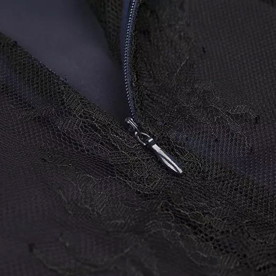 Ailigou Autumn New Women'S Jumpsuit Celebrity Party Sexy Bodycon Sleeveless Round Neck Lace Print Hollow Wide Leg Jumpsuit T200509