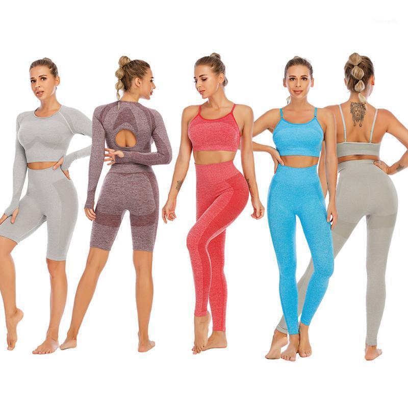 Women Fitness Clothing Seamless Yoga Set Sportswear Woman Gym Leggings Push-up Strappy Sports Bra Workout Clothes for Women1, Khaki set b
Women Fitness Clothing Seamless Yoga Set Sportswear Woman Gym Leggings Push-up Strappy Sports Bra Workout Clothes for Women1, Khaki set b