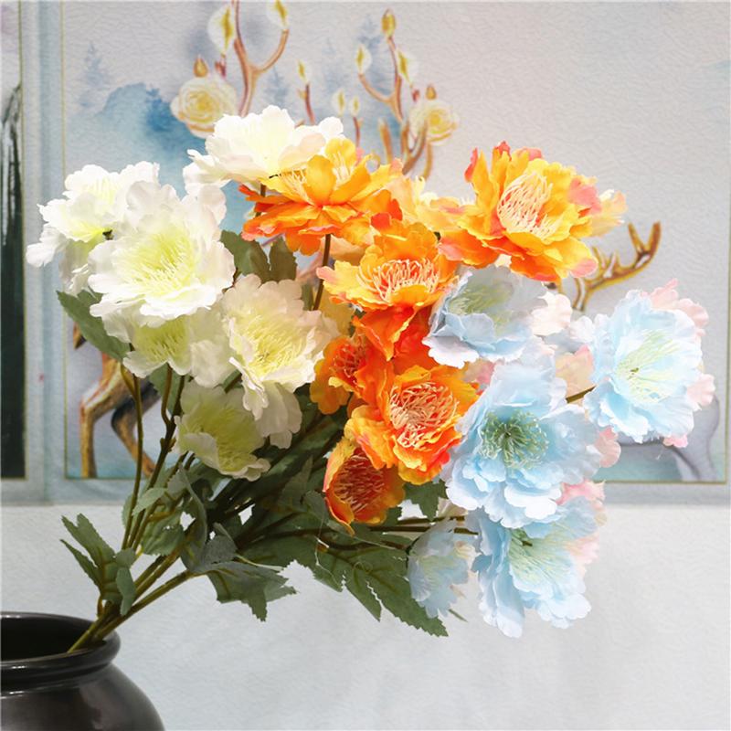 Decorative Flowers & Wreaths 6-head Snow Peony Aritificial Fake Peonies Home Decor Wedding Decoration Floral Arrangement Material
Decorative Flowers & Wreaths 6-head Snow Peony Aritificial Fake Peonies Home Decor Wedding Decoration Floral Arrangement Material